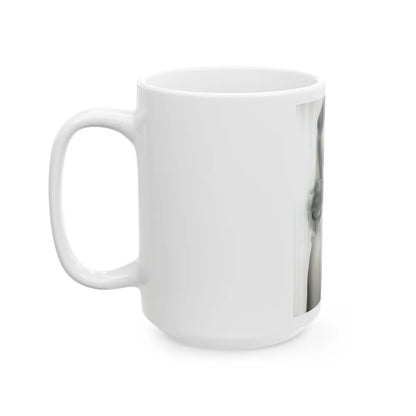 Terry Moore #757 - Vintage 1951 B&W 8x10 Upper Body Head & Shoulder Glamour Photo (Vintage Female Icon) White Coffee Mug-Go Mug Yourself