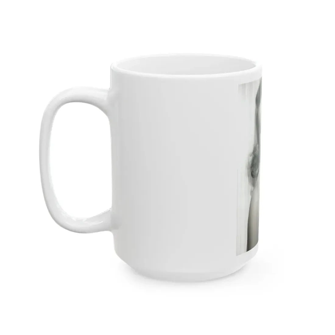 Terry Moore #757 - Vintage 1951 B&W 8x10 Upper Body Head & Shoulder Glamour Photo (Vintage Female Icon) White Coffee Mug - Go Mug Yourself