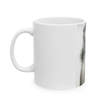 Terry Moore #757 - Vintage 1951 B&W 8x10 Upper Body Head & Shoulder Glamour Photo (Vintage Female Icon) White Coffee Mug-Go Mug Yourself