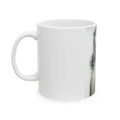 Terry Moore #757 - Vintage 1951 B&W 8x10 Upper Body Head & Shoulder Glamour Photo (Vintage Female Icon) White Coffee Mug - Go Mug Yourself