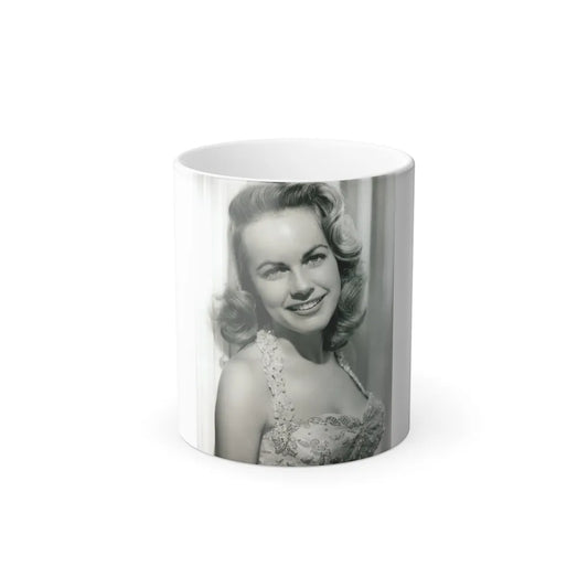 Terry Moore #757 - Vintage 1951 B&W 8x10 Upper Body Head & Shoulder Glamour Photo (Vintage Female Icons) Color Changing Mug 11oz-11oz-Go Mug Yourself