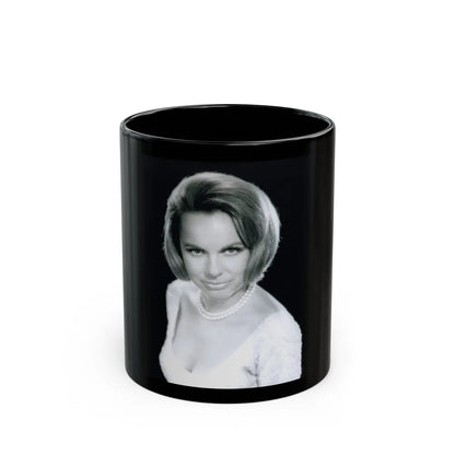 Terry Moore #758 - Vintage 1965 B&W 8x10 Upper Body Head & Shoulder Glamour Photo (Vintage Female Icon) Black Coffee Mug-11oz-Go Mug Yourself