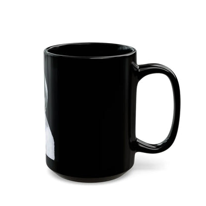 Terry Moore #758 - Vintage 1965 B&W 8x10 Upper Body Head & Shoulder Glamour Photo (Vintage Female Icon) Black Coffee Mug-Go Mug Yourself