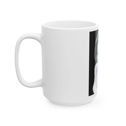 Terry Moore #758 - Vintage 1965 B&W 8x10 Upper Body Head & Shoulder Glamour Photo (Vintage Female Icon) White Coffee Mug - Go Mug Yourself