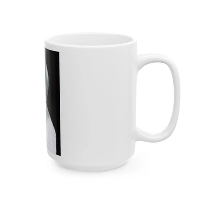 Terry Moore #758 - Vintage 1965 B&W 8x10 Upper Body Head & Shoulder Glamour Photo (Vintage Female Icon) White Coffee Mug-Go Mug Yourself