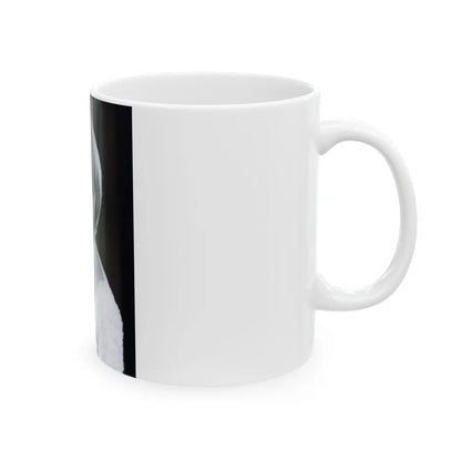 Terry Moore #758 - Vintage 1965 B&W 8x10 Upper Body Head & Shoulder Glamour Photo (Vintage Female Icon) White Coffee Mug-Go Mug Yourself