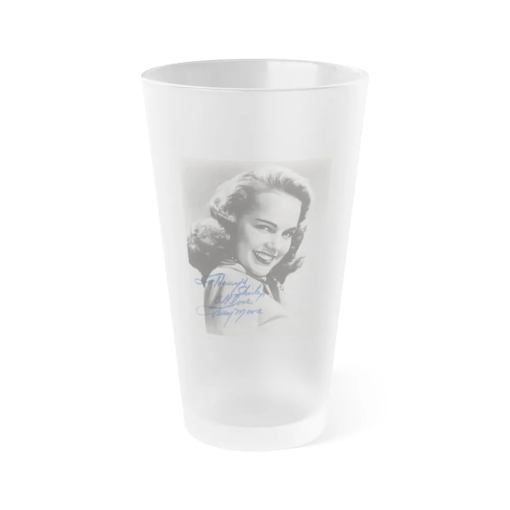 Terry Moore #90 (Vintage Female Icon) Frosted Pint Glass 16oz-16oz-Frosted-Go Mug Yourself