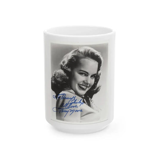 Terry Moore #90 (Vintage Female Icon) White Coffee Mug 15oz - Go Mug Yourself