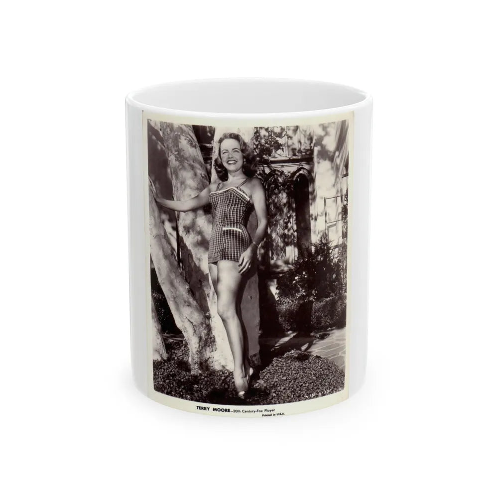 Terry Moore #96 (Vintage Female Icon) White Coffee Mug-11oz-Go Mug Yourself