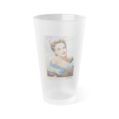 Terry Moore #98 - Japanese Magazine Cover (Vintage Female Icon) Frosted Pint Glass 16oz-16oz-Frosted-Go Mug Yourself