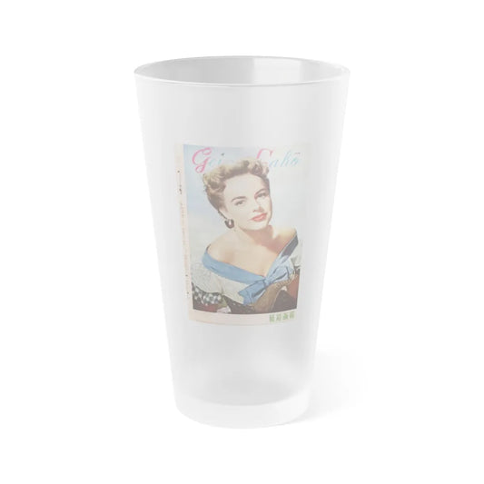 Terry Moore #98 - Japanese Magazine Cover (Vintage Female Icon) Frosted Pint Glass 16oz-16oz-Frosted-Go Mug Yourself