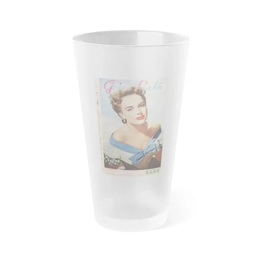 Terry Moore #98 - Japanese Magazine Cover (Vintage Female Icon) Frosted Pint Glass 16oz 16oz Frosted - Go Mug Yourself