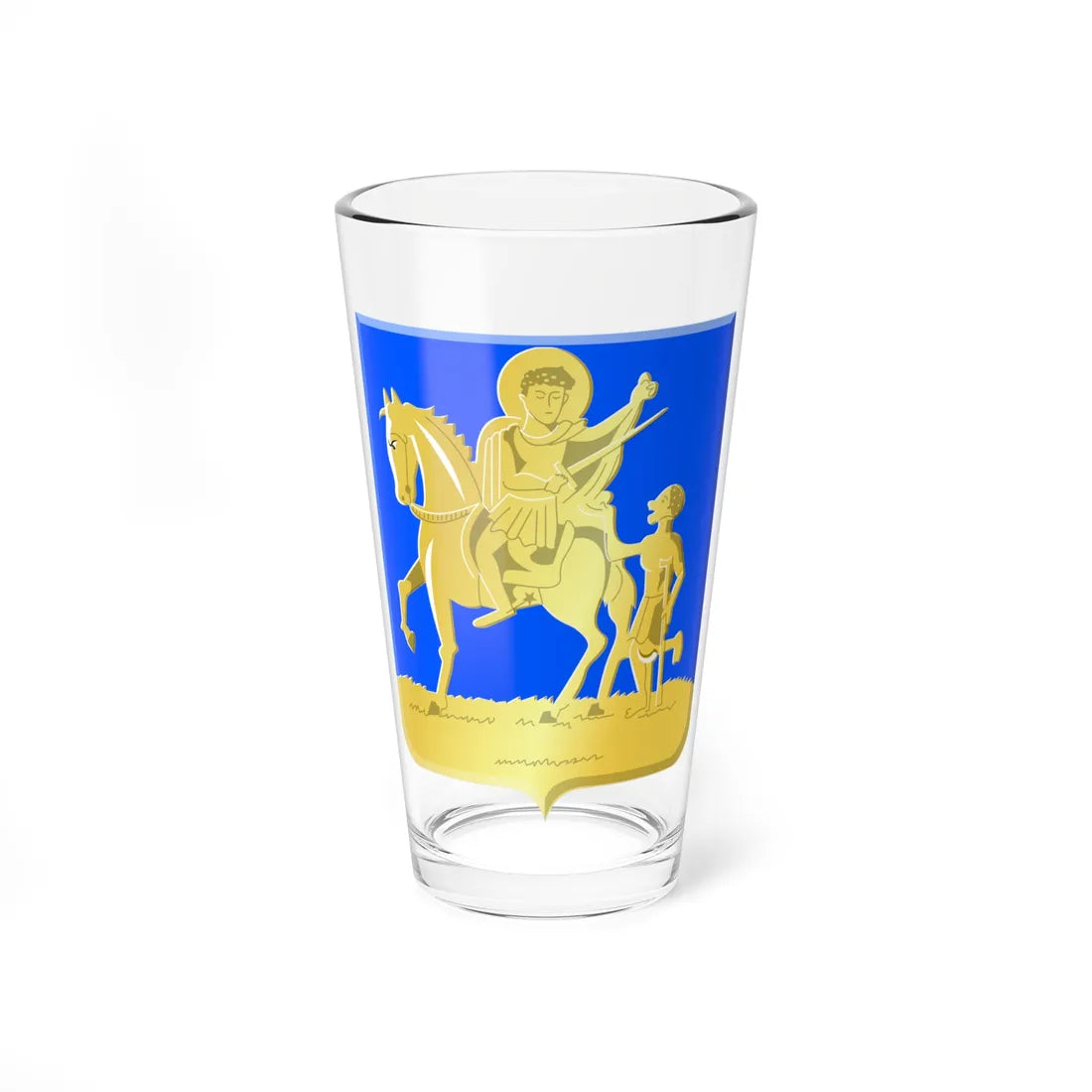 Tessenderlo wapen (Belgium) (Coat of Arms) Pint Glass 16oz 16oz - Go Mug Yourself