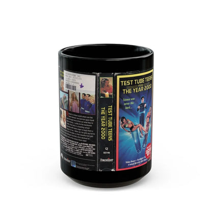 TEST TUBE TEENS FROM THE YEAR 2000 (VHS COVER) - Black Coffee Mug-15oz-Go Mug Yourself