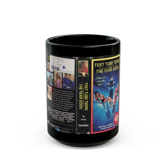 TEST TUBE TEENS FROM THE YEAR 2000 (VHS COVER) - Black Coffee Mug 15oz - Go Mug Yourself