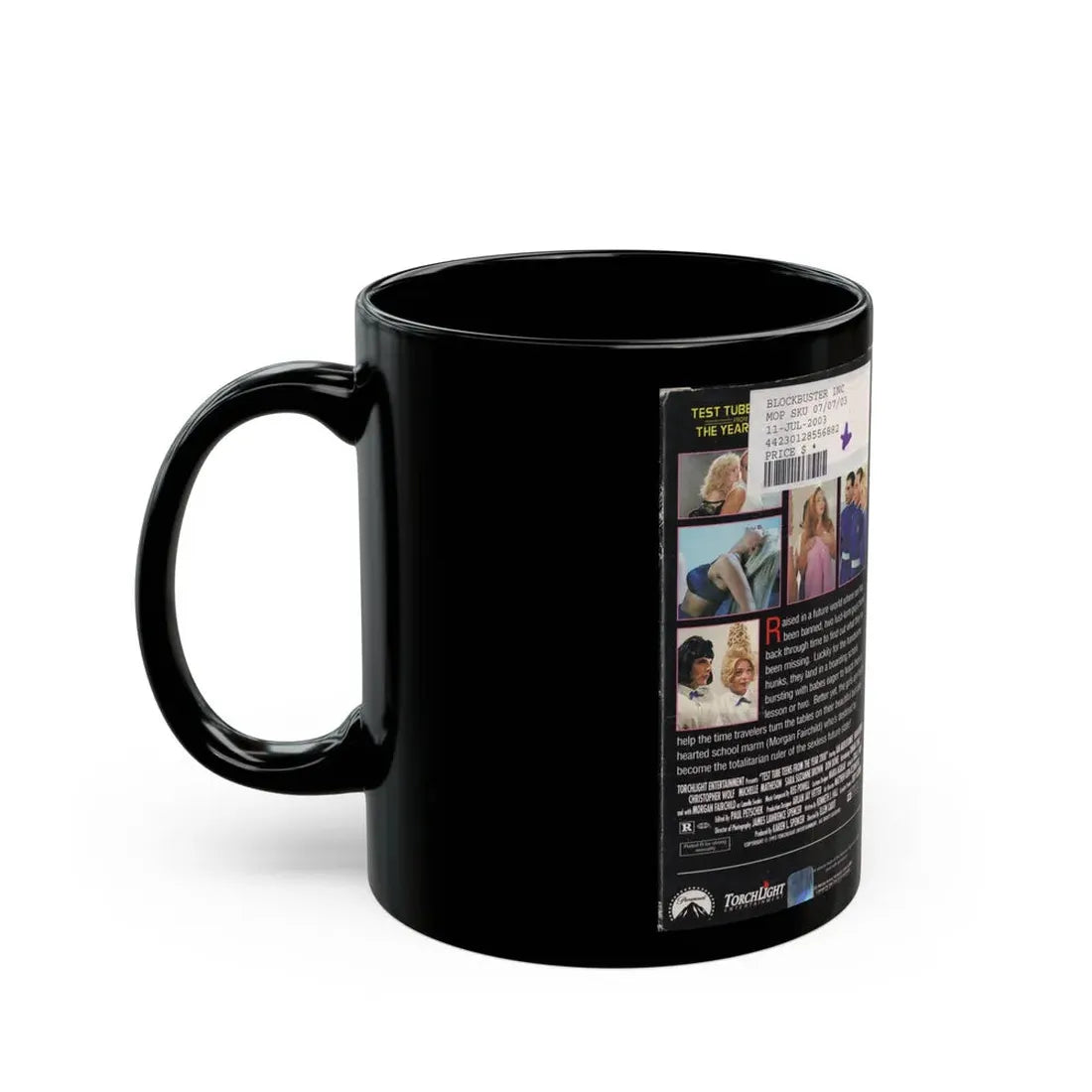 TEST TUBE TEENS FROM THE YEAR 2000 (VHS COVER) - Black Coffee Mug - Go Mug Yourself