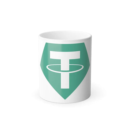 TETHER USDT (Cryptocurrency) Color Changing Mug 11oz-11oz-Go Mug Yourself