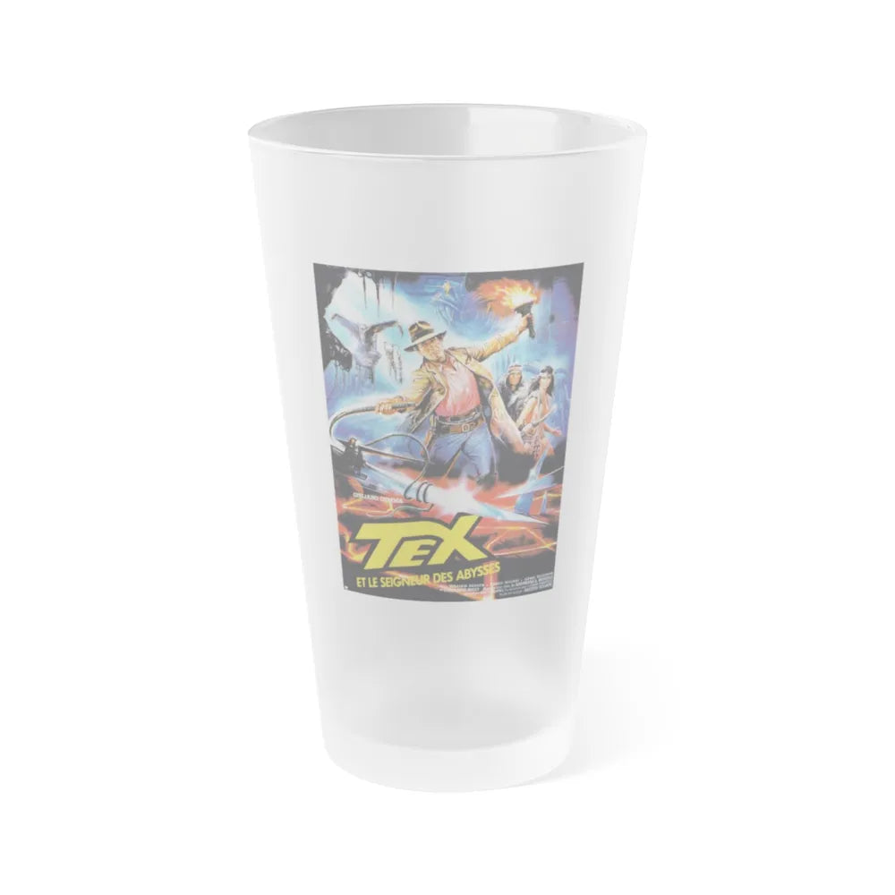 TEX AND THE LORD OF THE DEEP 1985 Movie Poster - Frosted Pint Glass 16oz-Go Mug Yourself