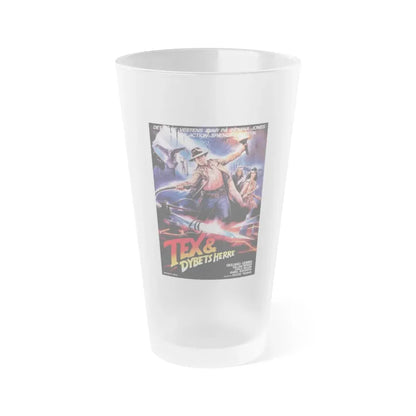 TEX AND THE LORD OF THE DEEP (DANISH) 1985 Movie Poster - Frosted Pint Glass 16oz Default Title - Go Mug Yourself