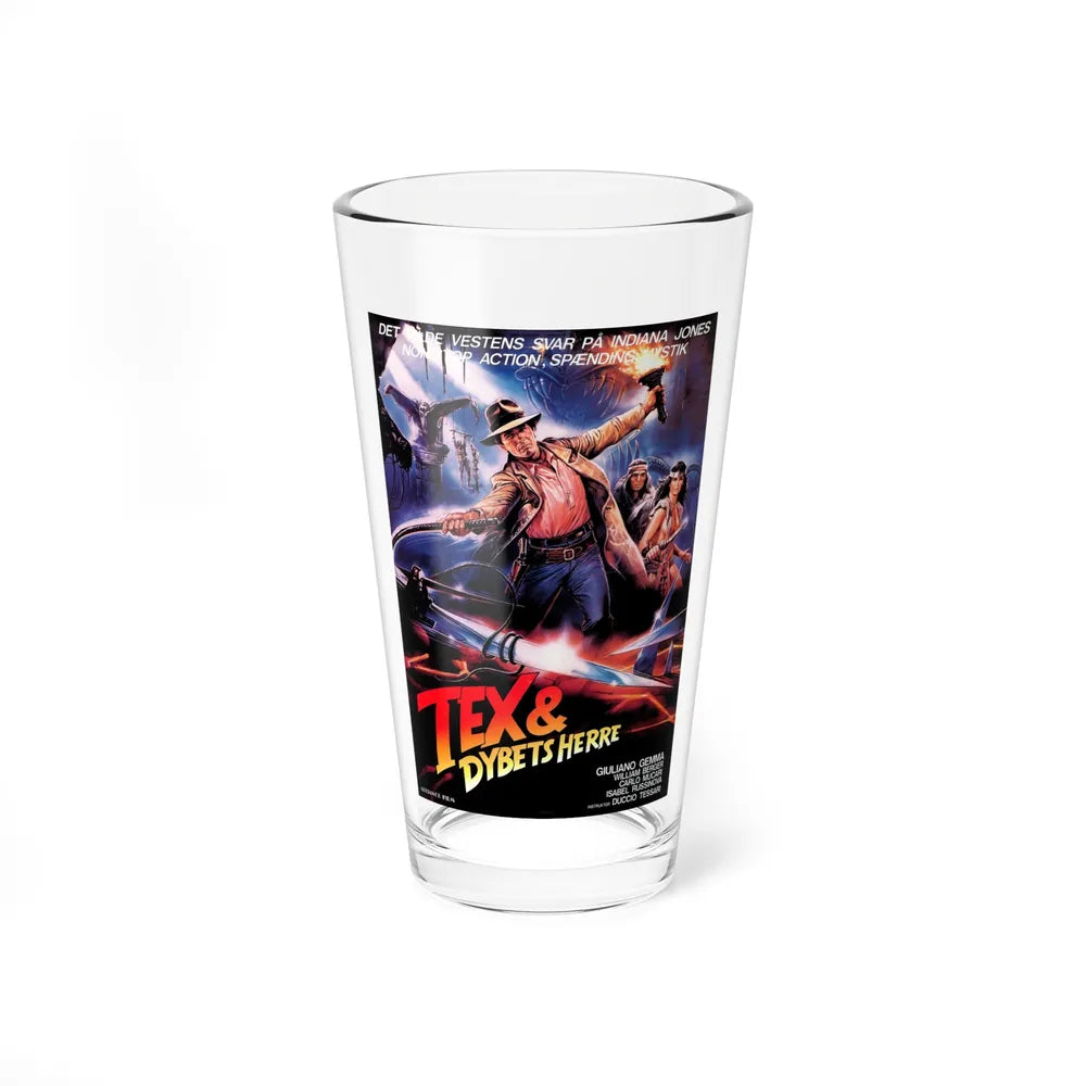 TEX AND THE LORD OF THE DEEP (DANISH) 1985 Movie Poster - Pint Glass 16oz-16oz-Go Mug Yourself