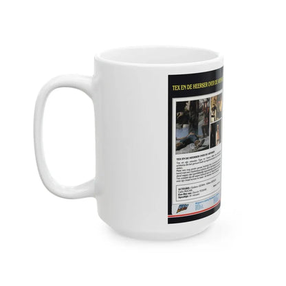 TEX EN DE HEERSER OVER DE ABYSSES (VHS COVER) - White Coffee Mug - Go Mug Yourself