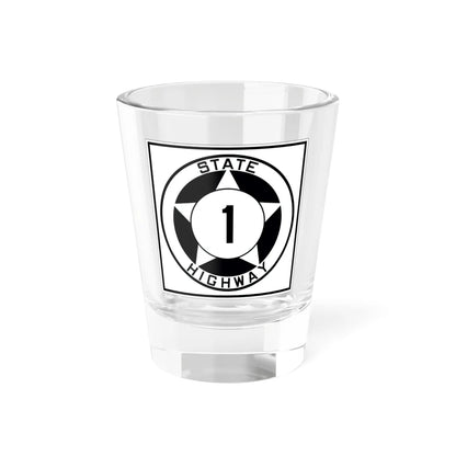 Texas 1 1935 (Texas) (Road Sign) Shot Glass 1.5oz 1.5oz - Go Mug Yourself