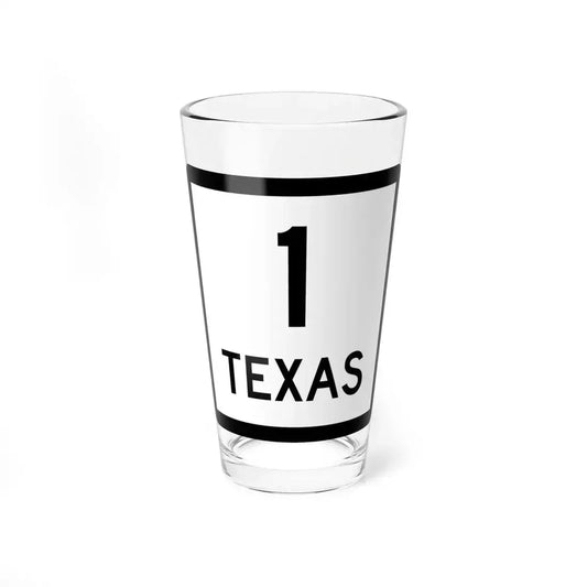 Texas 1 (Texas) (Road Sign) Pint Glass 16oz 16oz - Go Mug Yourself