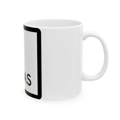 Texas 1 (Texas) (Road Sign) White Coffee Mug - Go Mug Yourself