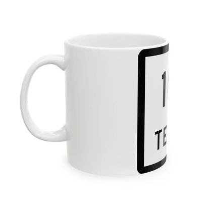 Texas 101 (Texas) (Road Sign) White Coffee Mug - Go Mug Yourself