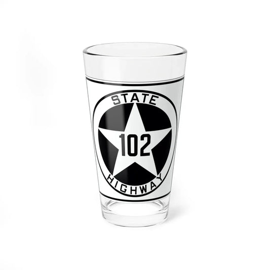 Texas 102 1917 (Texas) (Road Sign) Pint Glass 16oz 16oz - Go Mug Yourself