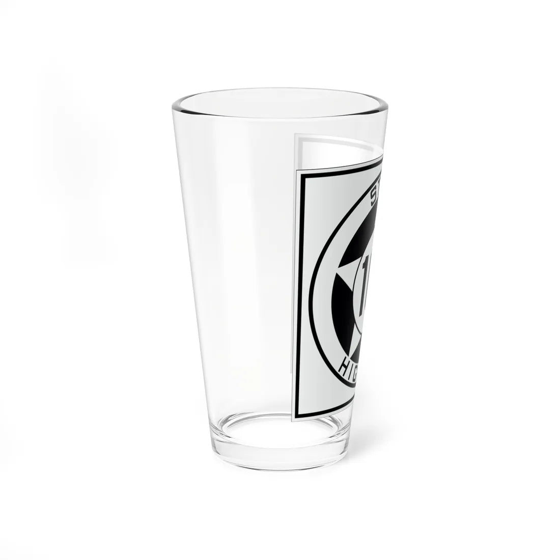 Texas 107 1935 (Texas) (Road Sign) Pint Glss 16oz - Go Mug Yourself