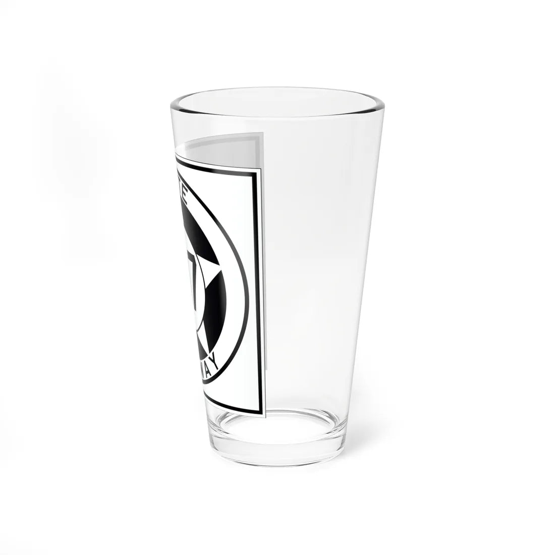 Texas 107 1935 (Texas) (Road Sign) Pint Glss 16oz - Go Mug Yourself