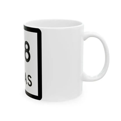 Texas 108 (Texas) (Road Sign) White Coffee Mug - Go Mug Yourself