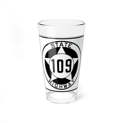 Texas 109 1935 (Texas) (Road Sign) Pint Glass 16oz 16oz - Go Mug Yourself