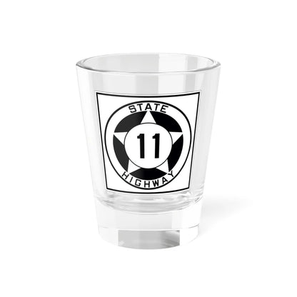 Texas 11 1935 (Texas) (Road Sign) Shot Glass 1.5oz 1.5oz - Go Mug Yourself