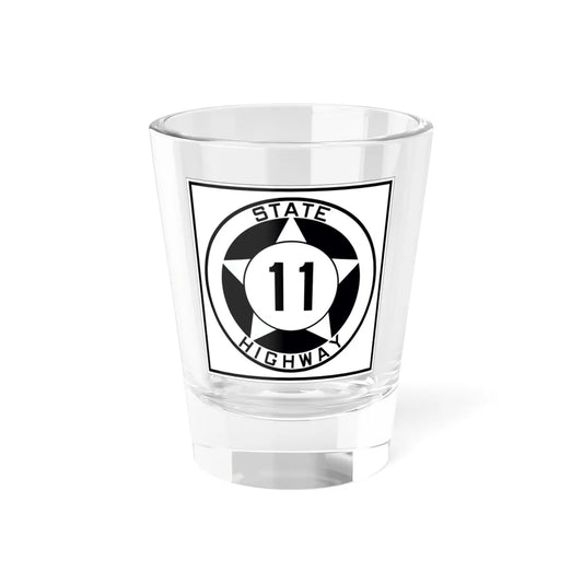 Texas 11 1935 (Texas) (Road Sign) Shot Glass 1.5oz 1.5oz - Go Mug Yourself