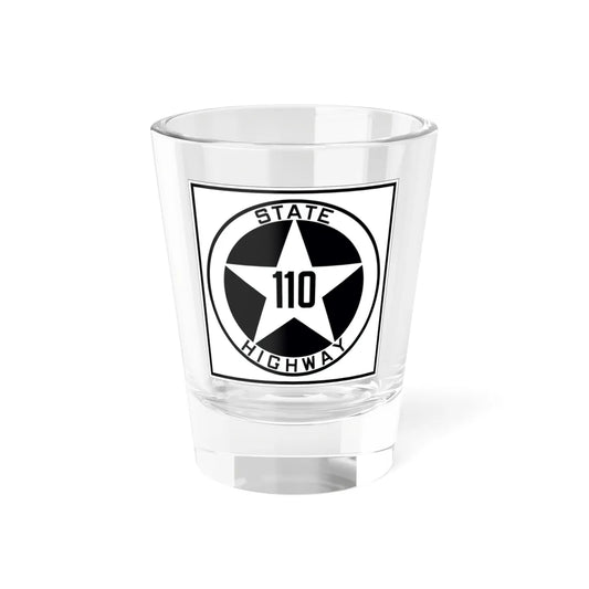 Texas 110 1917 (Texas) (Road Sign) Shot Glass 1.5oz 1.5oz - Go Mug Yourself