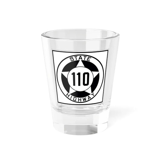 Texas 110 1935 (Texas) (Road Sign) Shot Glass 1.5oz 1.5oz - Go Mug Yourself