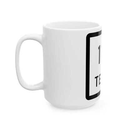 Texas 110 (Texas) (Road Sign) White Coffee Mug - Go Mug Yourself