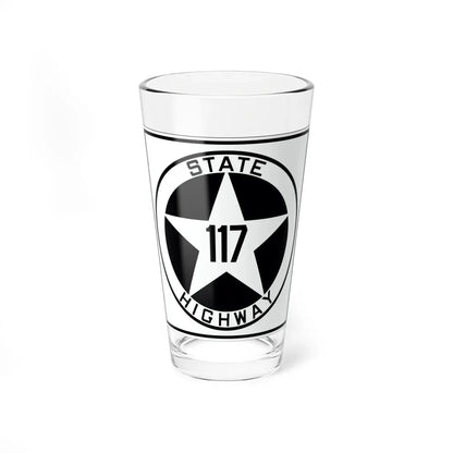 Texas 117 1917 (Texas) (Road Sign) Pint Glass 16oz 16oz - Go Mug Yourself
