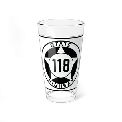 Texas 118 1935 (Texas) (Road Sign) Pint Glss 16oz 16oz - Go Mug Yourself