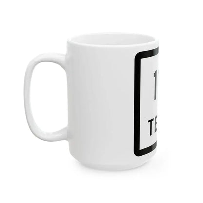 Texas 118 (Texas) (Road Sign) White Coffee Mug - Go Mug Yourself