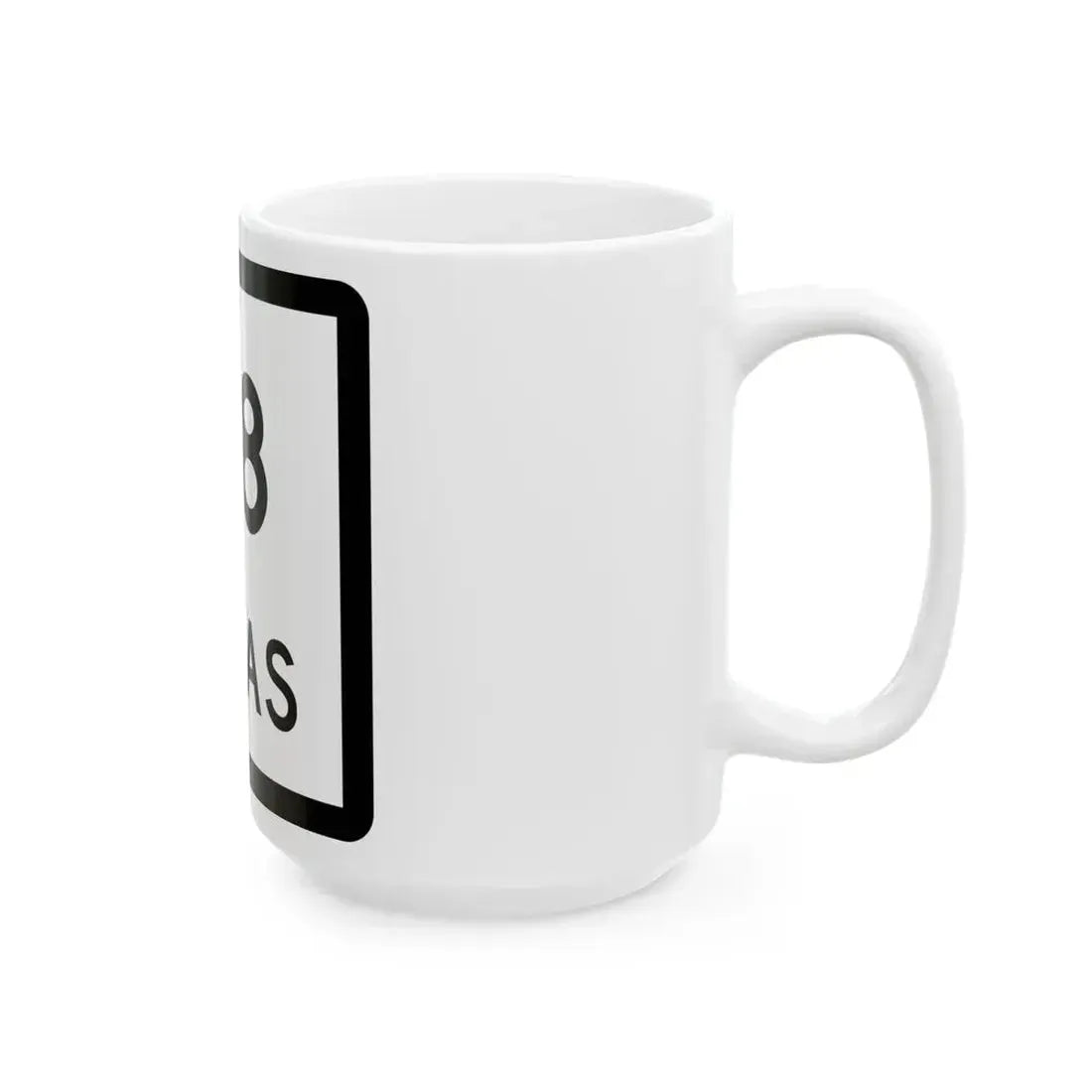 Texas 118 (Texas) (Road Sign) White Coffee Mug - Go Mug Yourself
