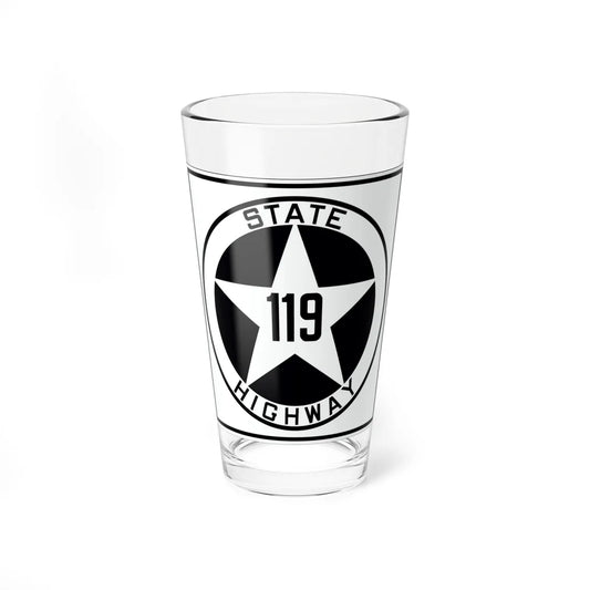 Texas 119 1917 (Texas) (Road Sign) Pint Glss 16oz 16oz - Go Mug Yourself