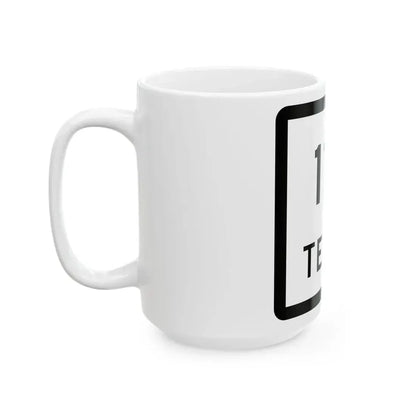 Texas 119 (Texas) (Road Sign) White Coffee Mug - Go Mug Yourself