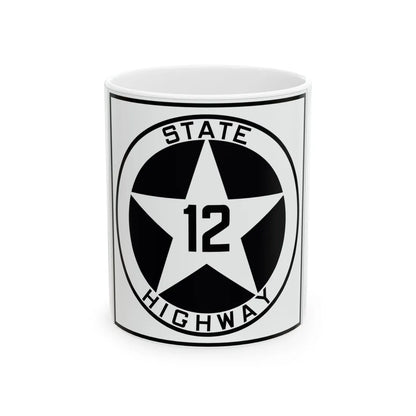 Texas 12 1917 (Texas) (Road Sign) White Coffee Mug 11oz - Go Mug Yourself