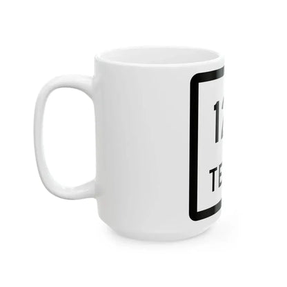 Texas 120 (Texas) (Road Sign) White Coffee Mug - Go Mug Yourself