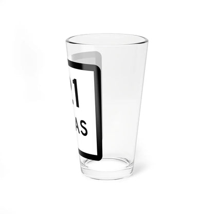 Texas 121-H (Texas) (Road Sign) Pint Glss 16oz - Go Mug Yourself