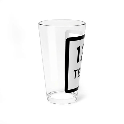 Texas 123-D (Texas) (Road Sign) Pint Glss 16oz - Go Mug Yourself