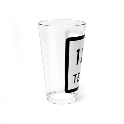 Texas 123 (Texas) (Road Sign) Pint Glass 16oz - Go Mug Yourself